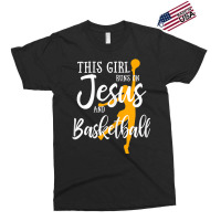 This Girl Runs On Jesus And Basketball Shirt Christian Gift Mens Best Exclusive T-shirt | Artistshot