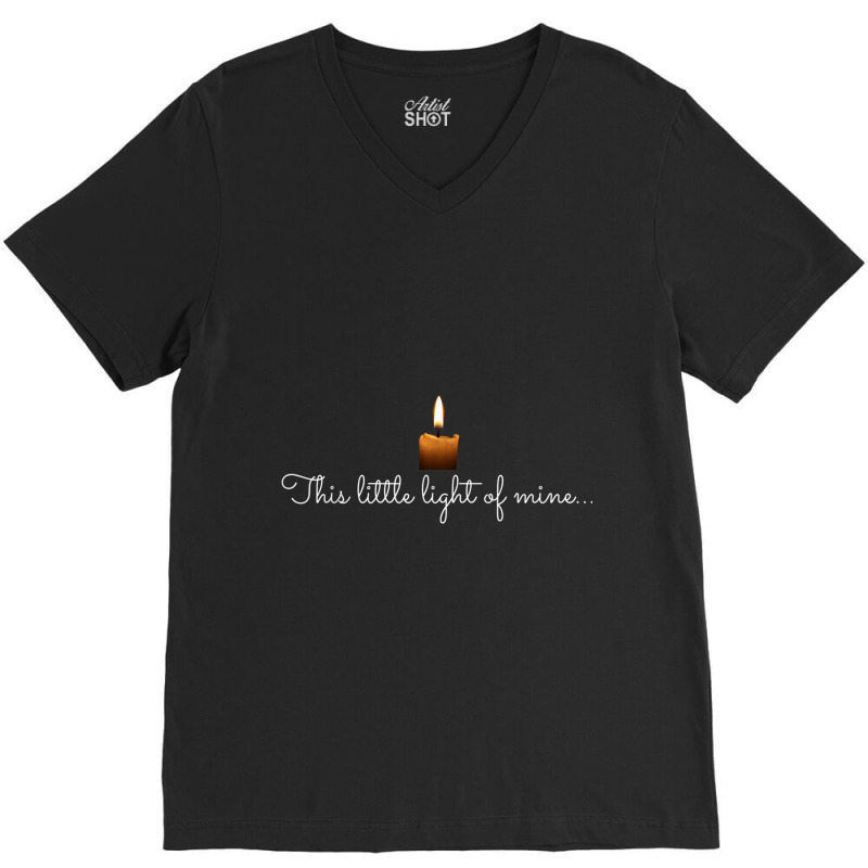 This Little Light Of Mine Candle Christian Faith Funny Men V-Neck Tee by Aria-Proctor | Artistshot