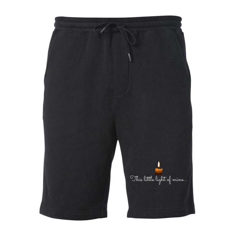 This Little Light Of Mine Candle Christian Faith Funny Men Fleece Short by Aria-Proctor | Artistshot