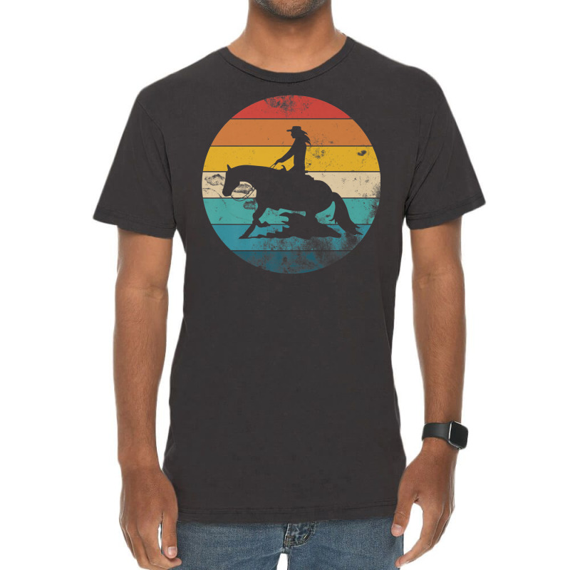 Western Rider Reining Quarter Horse Sliding Stop Premium T Shirt Vintage T-shirt | Artistshot