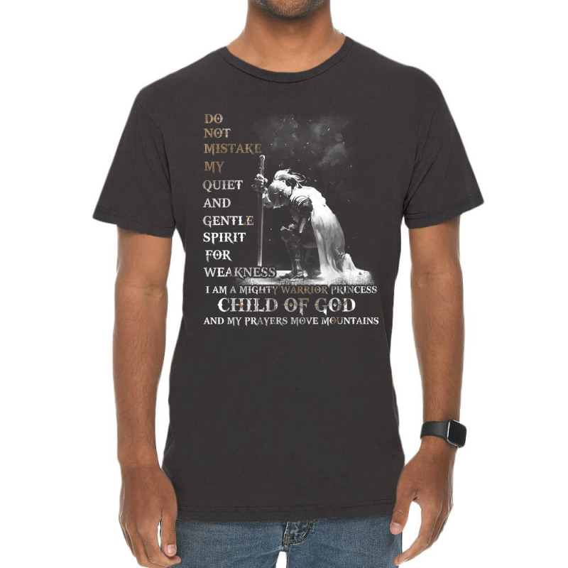 Knight Templar I Am A Child Of God A Warrior Of Christ Vintage T-shirt | Artistshot