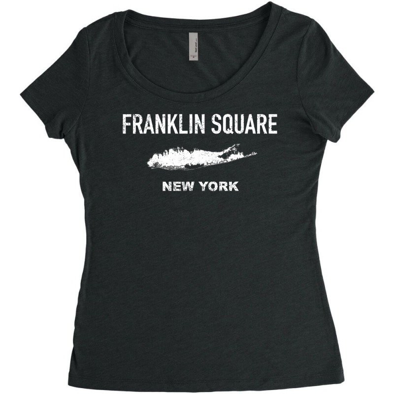 Vintage Franklin Square Long Island New York T Shirt Women's Triblend Scoop T-shirt by ChristineWeber89 | Artistshot