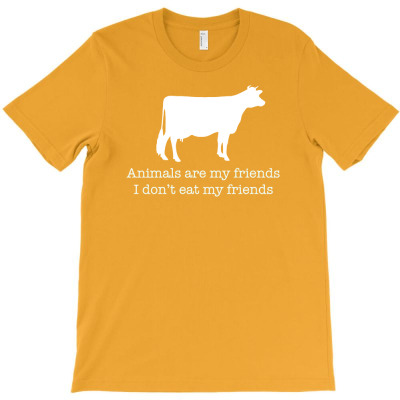 Animals Are My Friends Animal Rights T-shirt Designed By Hus3n
