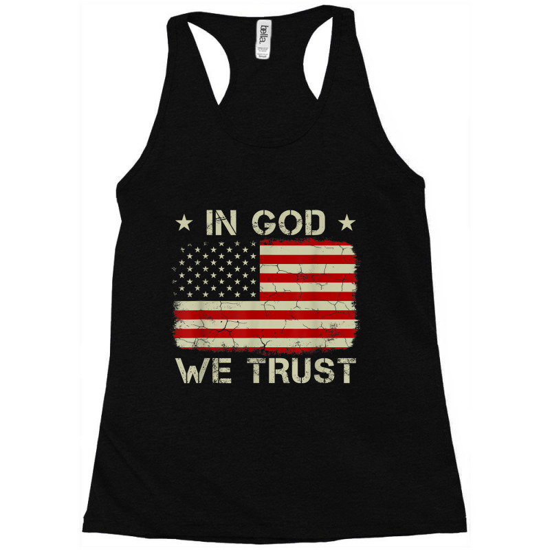 Vintage Old American Flag In God We Trust Christian Vintage Racerback Tank by Aria-Proctor | Artistshot