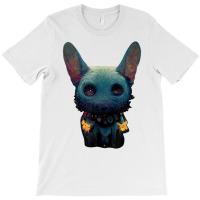 Crazy Dog With Horns For Years And Bones Big Ear T Shirt T-shirt | Artistshot