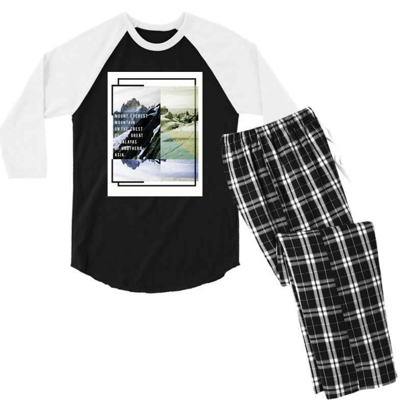 Everest Men's 3/4 Sleeve Pajama Set by Şenay | Artistshot