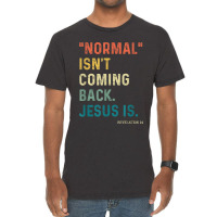 Normal Isn't Coming Back But Jesus Is Revelation 14 Costume Vintage T-shirt | Artistshot