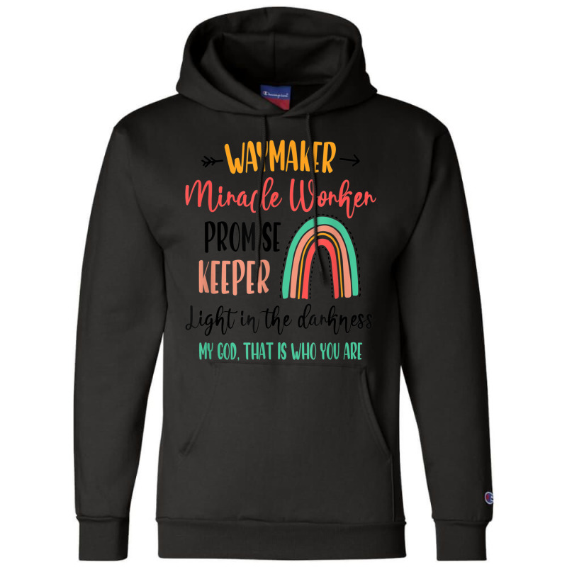 Waymaker Promise Keeper Miracle Worker Christian Kids Music Vintage Re Champion Hoodie by Aria-Proctor | Artistshot