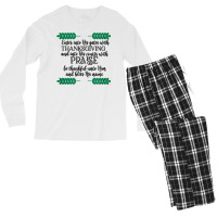 Enter Into His Gates W Thanksgiving Novelty Christian Item T Shirt Men's Long Sleeve Pajama Set | Artistshot