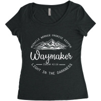 Waymaker Promise Keeper Waymaker Light Darkness Mountain Funny Gift Women's Triblend Scoop T-shirt | Artistshot