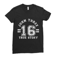 Womens For God So Loved The World John 316 True Story Bible Verse Wome Ladies Fitted T-shirt | Artistshot