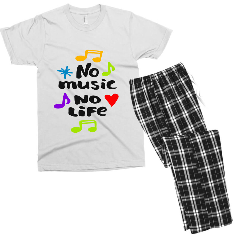 No Music No Life Men's T-shirt Pajama Set | Artistshot