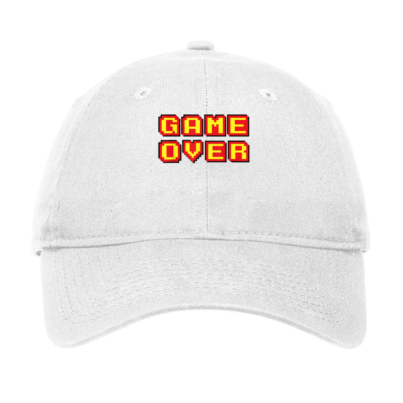 Game Over Vintage Retro Video Games Gaming Gift Arcade T Shirt Adjustable Cap by gehriglyssy | Artistshot