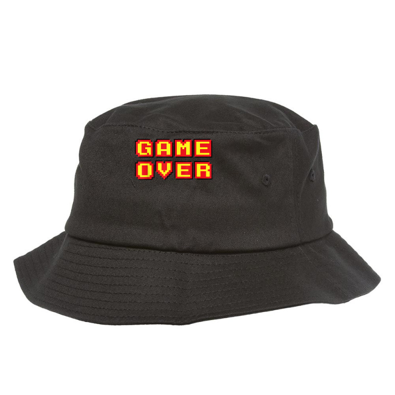 Game Over Vintage Retro Video Games Gaming Gift Arcade T Shirt Bucket Hat by gehriglyssy | Artistshot