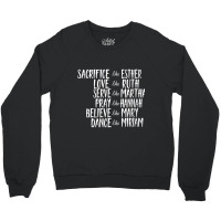 Womens Mens Sacrifice Like Esther Christian Bible Love Pray Day Gift Crewneck Sweatshirt | Artistshot