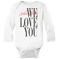 New York We Love You Long Sleeve Baby Bodysuit | Artistshot