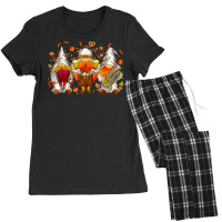 Gnomes Thanksgiving & Oktoberfest Lederhosen Fall Beer Prost T Shirt Women's Pajamas Set | Artistshot