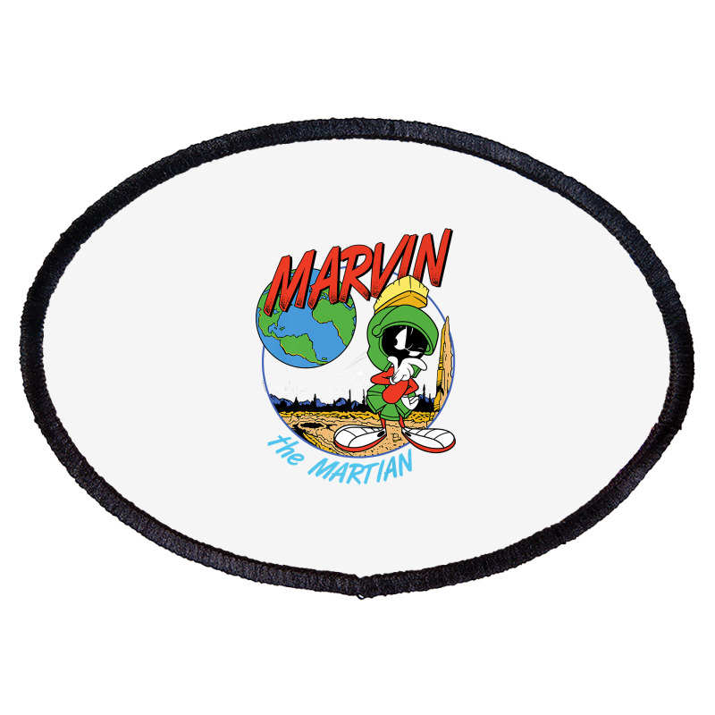 Marvin The Martian Space Premium T Shirt Oval Patch | Artistshot