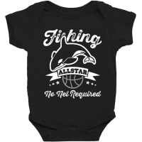 Orca Fishing Allstar No Net Required Funny Basketball Humor Long Sleev Baby Bodysuit | Artistshot