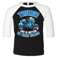 Triker Motorcycle Trike Motortrike Three Wheeler Biker Gift T Shirt Toddler 3/4 Sleeve Tee | Artistshot