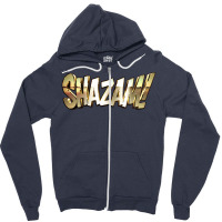 Shazam Gold Zipper Hoodie | Artistshot