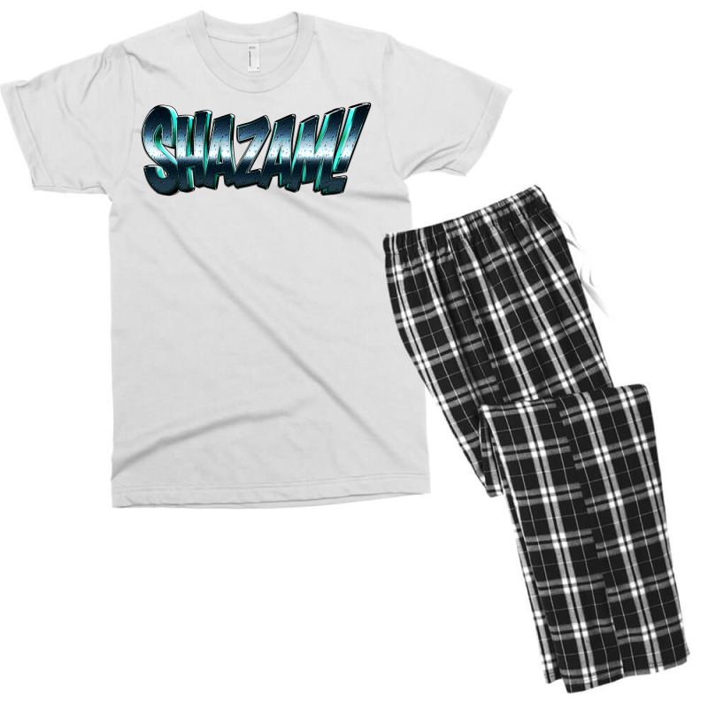 Shazam Electric Blue Men's T-shirt Pajama Set | Artistshot