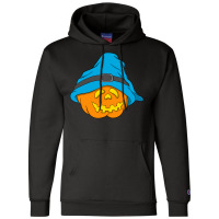 Halloween Jack O Lantern T  Shirt Slouchy Hat Halloween Pumpkin Blue V Champion Hoodie | Artistshot