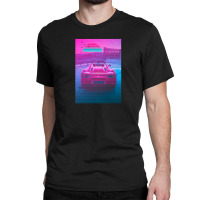 Car Retro Synthwave Sun Classic T-shirt | Artistshot