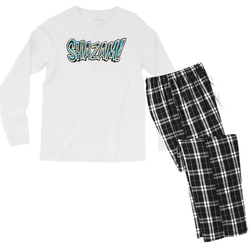 Shazam Baby Blue Men's Long Sleeve Pajama Set | Artistshot