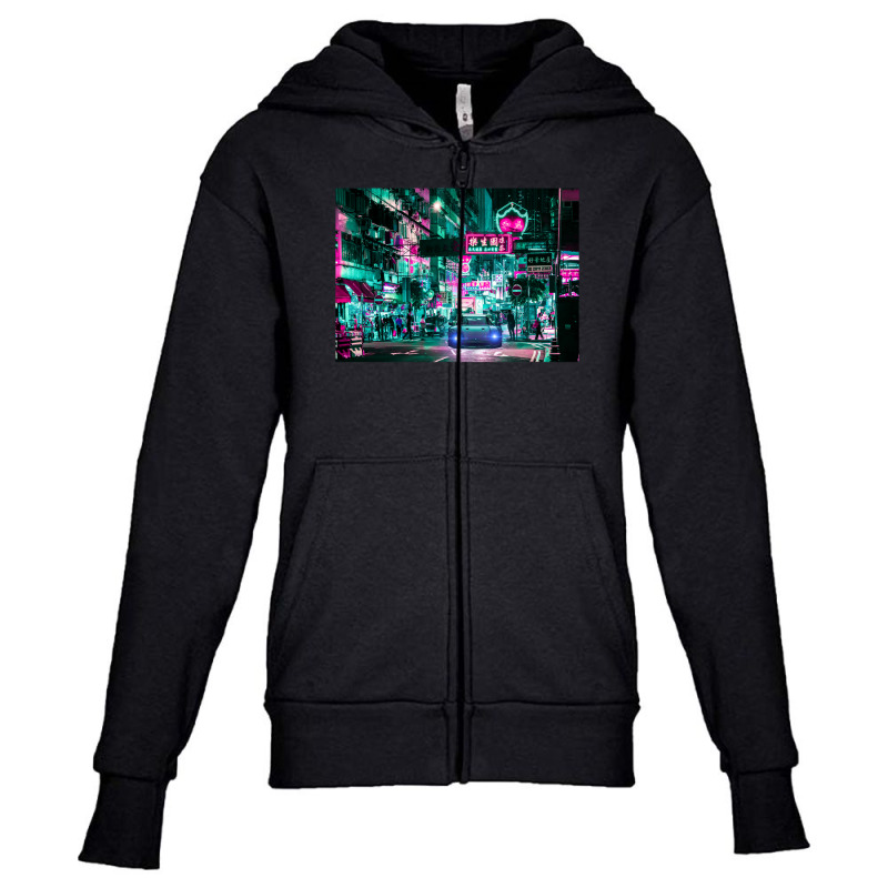 Car Retro Synthwave Youth Zipper Hoodie by Jeff_Nugroho | Artistshot