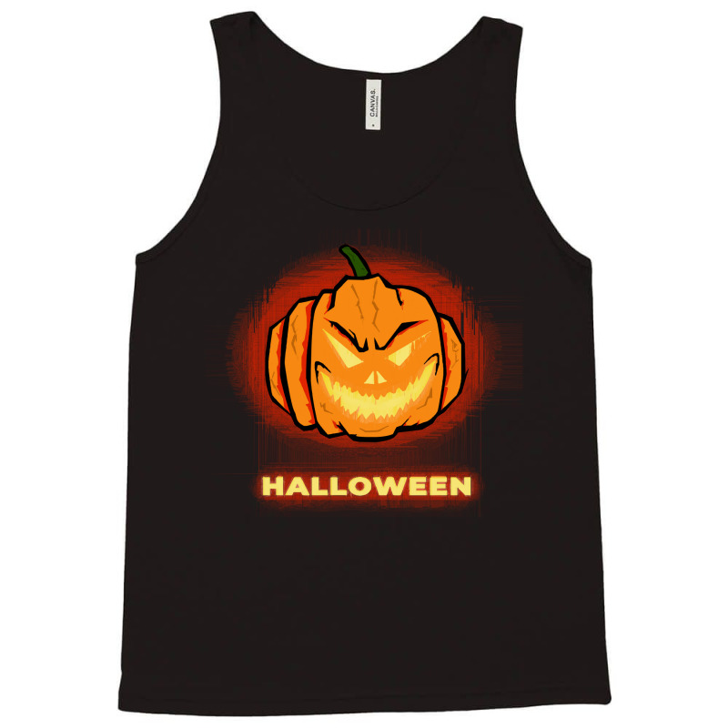 Halloween Pumpkin Face T  Shirt Halloween Pumpkin T  Shirt Tank Top | Artistshot