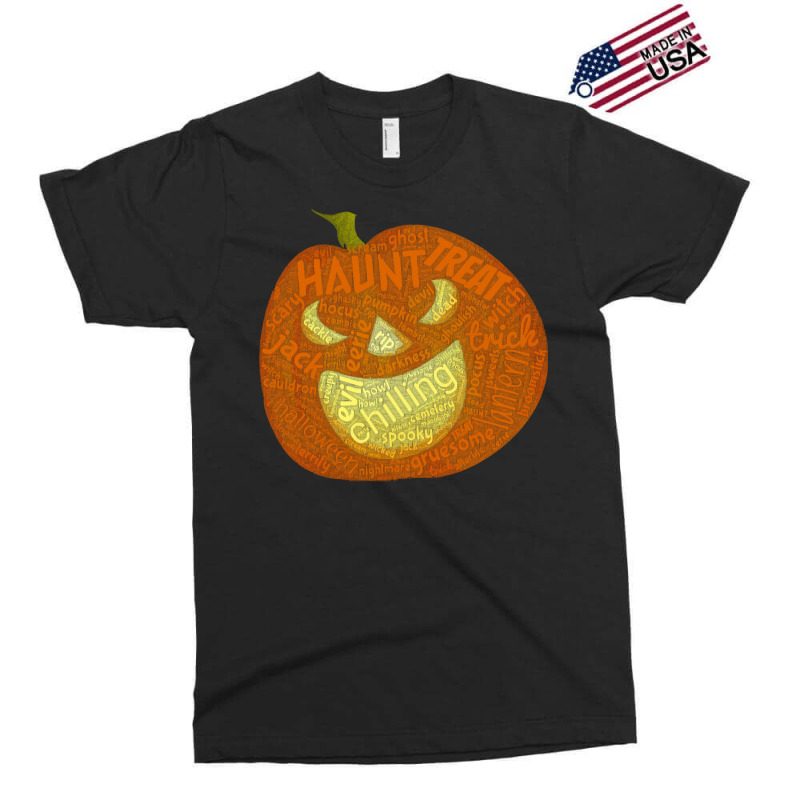 Halloween Pumpkin Face T  Shirt Halloween Pumpkin Word Cloud T  Shirt Exclusive T-shirt | Artistshot