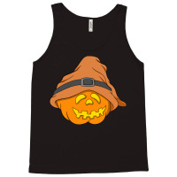 Halloween Pumpkin T  Shirt Slouchy Hat Halloween Pumpkin Orange Versio Tank Top | Artistshot