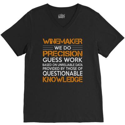 Awesome Shirt For Winemaker V-neck Tee Designed By Milanacr