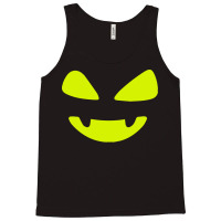 Halloween T  Shirt Big Scary Slime In Black Smiling Halloween Pumpkin Tank Top | Artistshot