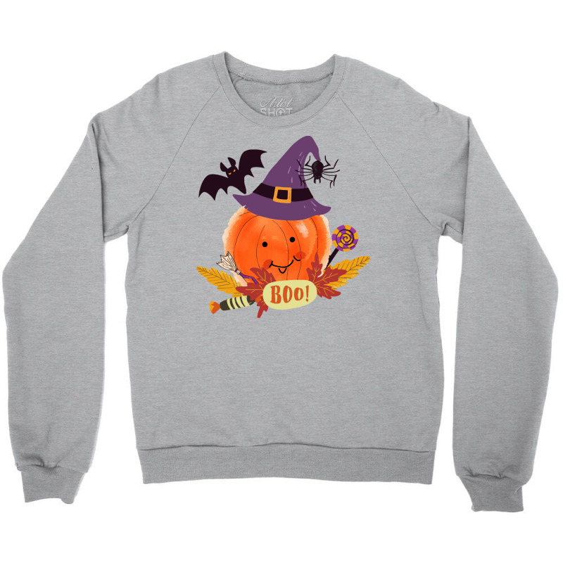 Halloween T  Shirt Boo Crew Jack O’ Lantern Happy Pumpkin T  Shirt Crewneck Sweatshirt | Artistshot