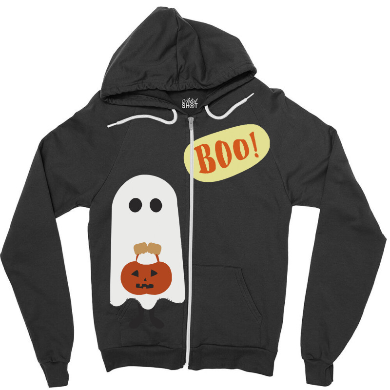 Halloween T  Shirt Boo T  Shirt Zipper Hoodie | Artistshot