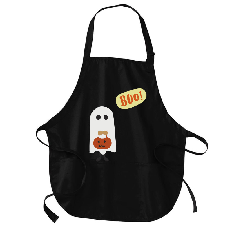 Halloween T  Shirt Boo T  Shirt Medium-length Apron | Artistshot