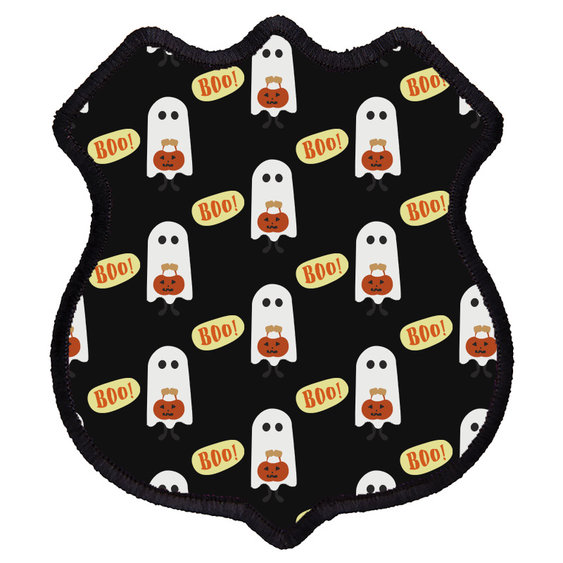 Halloween T  Shirt Boo T  Shirt Shield Patch | Artistshot