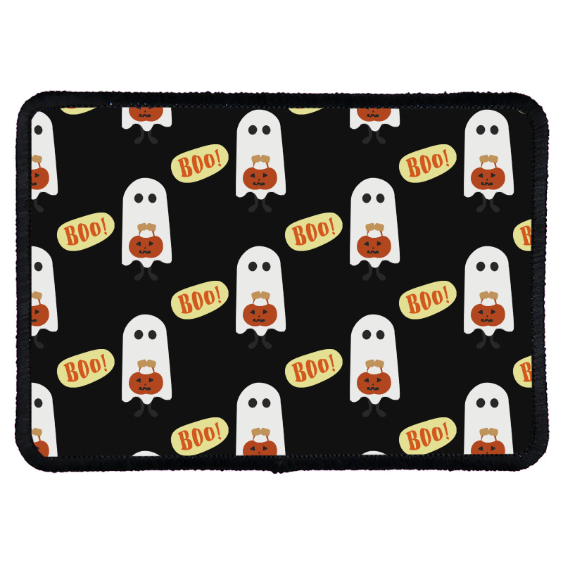 Halloween T  Shirt Boo T  Shirt Rectangle Patch | Artistshot