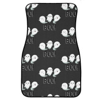 Halloween T  Shirt Boo! Ghosts! T  Shirt Front Car Mat | Artistshot