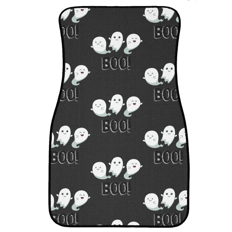 Halloween T  Shirt Boo! Ghosts! T  Shirt Front Car Mat | Artistshot