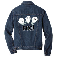 Halloween T  Shirt Boo! Ghosts! T  Shirt Men Denim Jacket | Artistshot