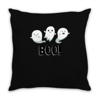 Halloween T  Shirt Boo! Ghosts! T  Shirt Throw Pillow | Artistshot