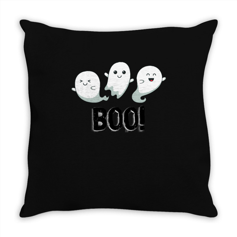 Halloween T  Shirt Boo! Ghosts! T  Shirt Throw Pillow | Artistshot