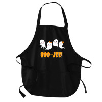 Halloween T  Shirt Boo  Jee! Ghosts Halloween T  Shirt Medium-length Apron | Artistshot