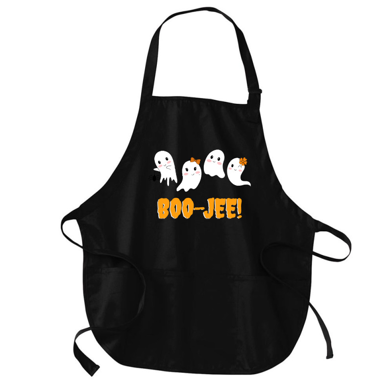 Halloween T  Shirt Boo  Jee! Ghosts Halloween T  Shirt Medium-length Apron | Artistshot