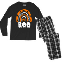 Halloween T  Shirt Creepy Boo Rainbow 2 T  Shirt Men's Long Sleeve Pajama Set | Artistshot