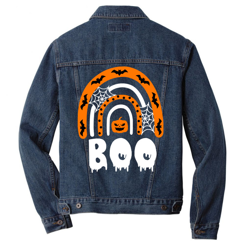 Halloween T  Shirt Creepy Boo Rainbow 2 T  Shirt Men Denim Jacket | Artistshot