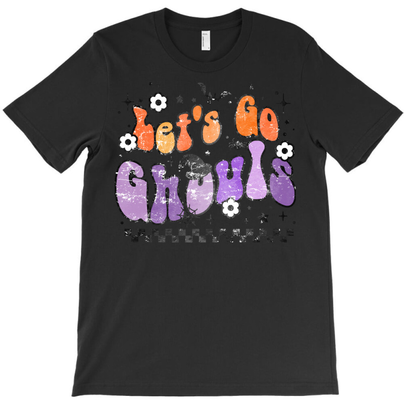 Halloween T  Shirt Cute Retro Halloween Let's Go Ghouls T  Shirt T-shirt | Artistshot